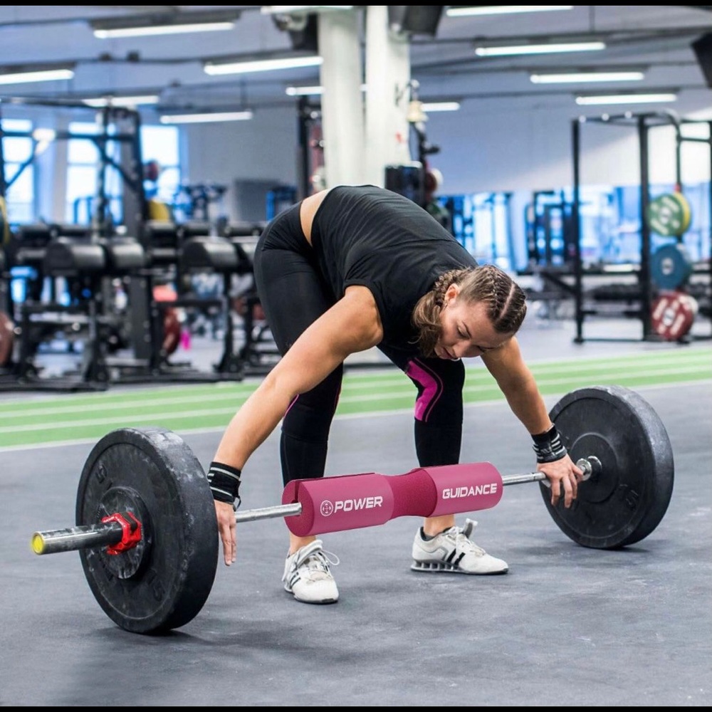 Power Guidance Pink Olympic Barbell Squat Weightlifting Protective Foam Pad